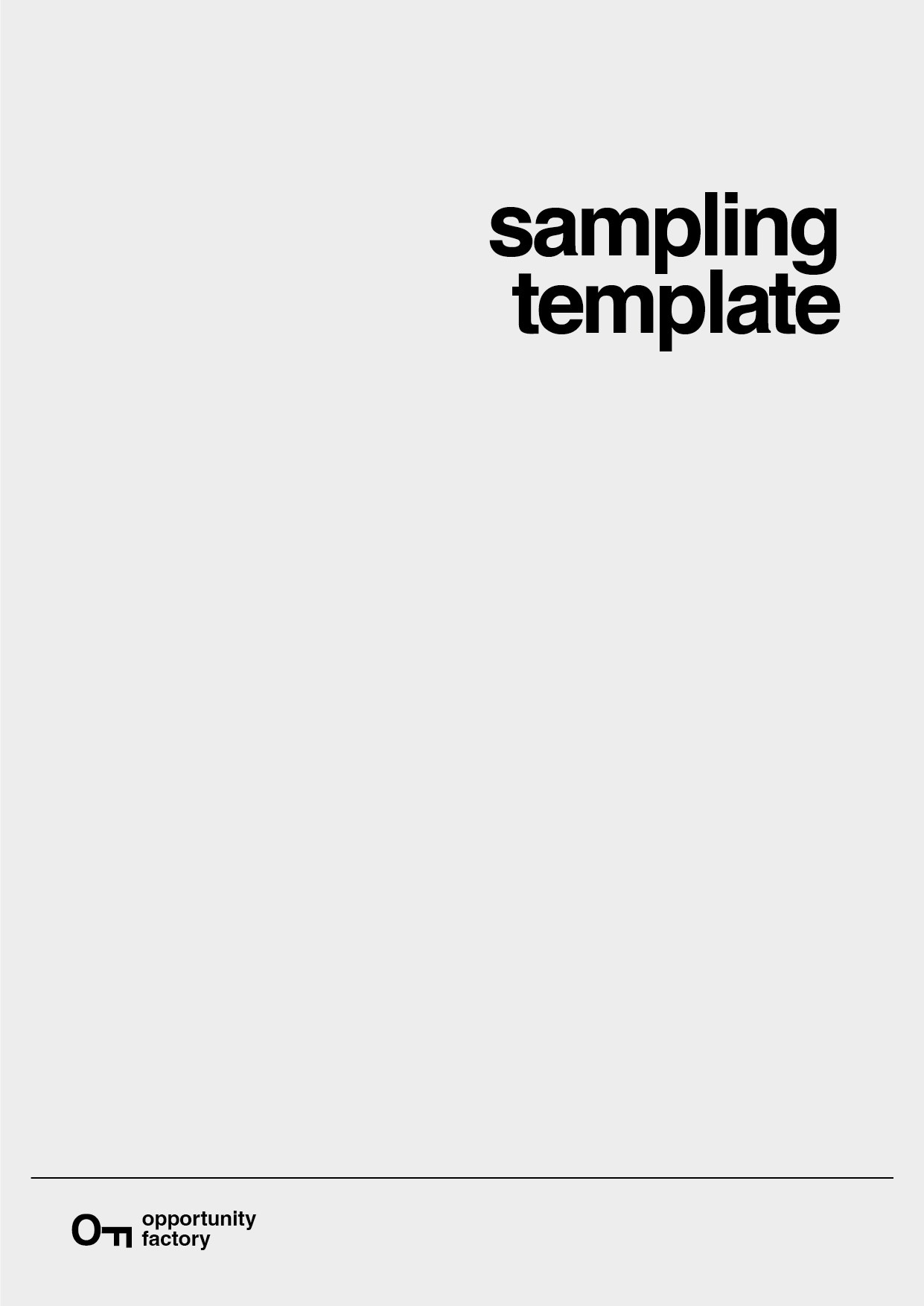 Sampling Process Guide