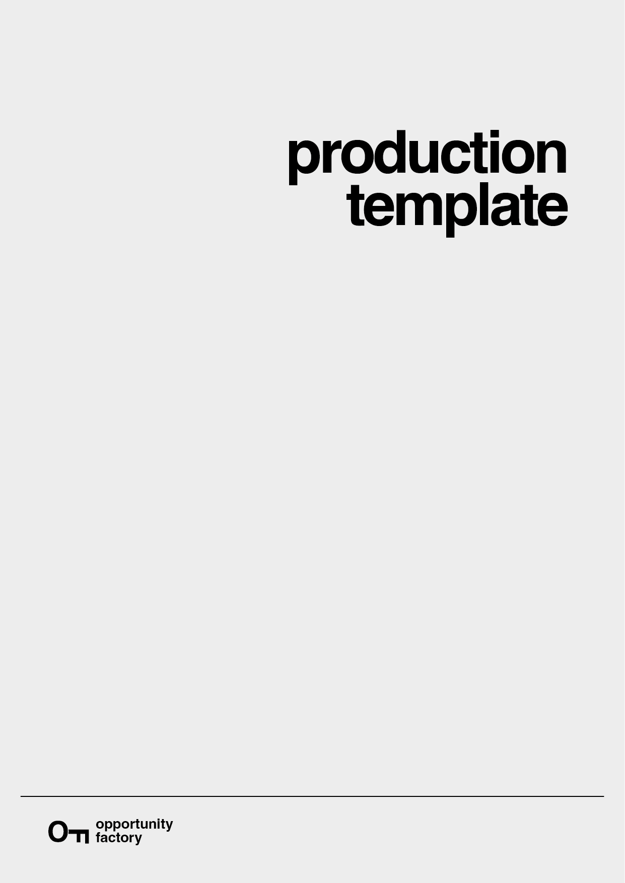 Production Template